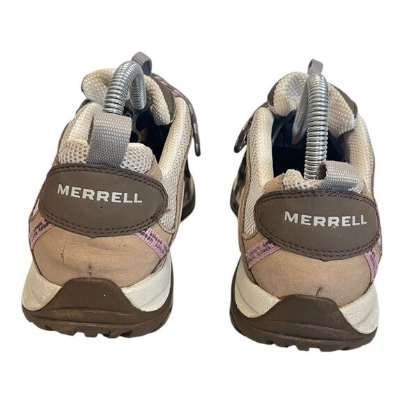 Merrell | Women’s Pink Beige Vibram Waterproof Hiking Sneaker 8 - Picture 8 of 9